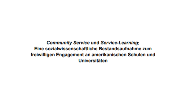 Community Service und Service-Learning.