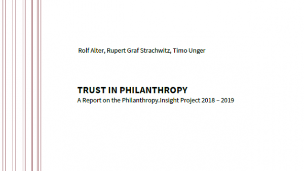 Trust in Philanthropy