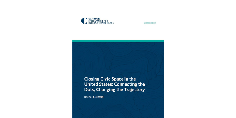 New Report: Closing Civic Space in the United States – Connecting the Dots, Changing the Trajectory