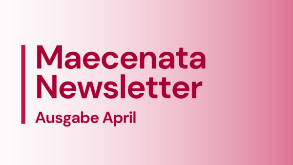 Der Maecenata Newsletter im April